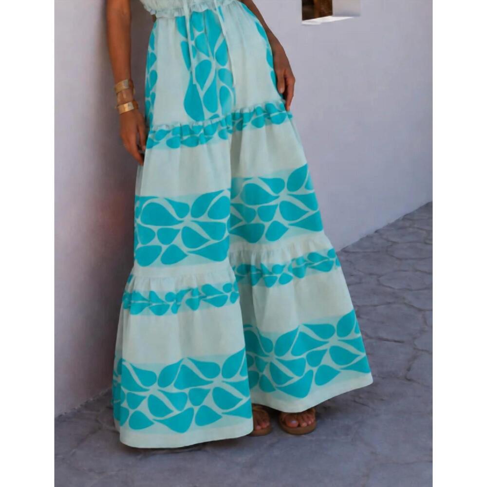 NEW MYSTERY RESORT thalassa maxi dress in aqua glass - Picture 2 of 3